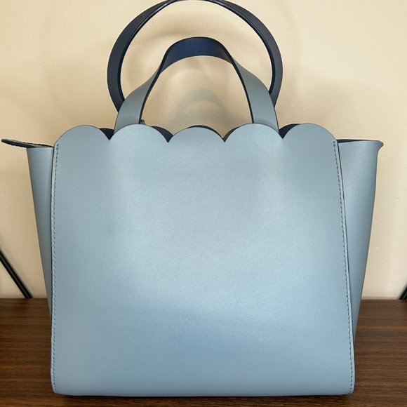 Kate Spade Blue Scalloped Magnolia Street Bag - Picture 2 of 8